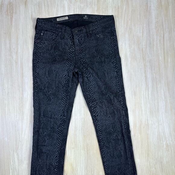 AG Adriano Goldschmied The Legging Super Skinny Fit Snake Skin Print Jeans 27 - Picture 3 of 16